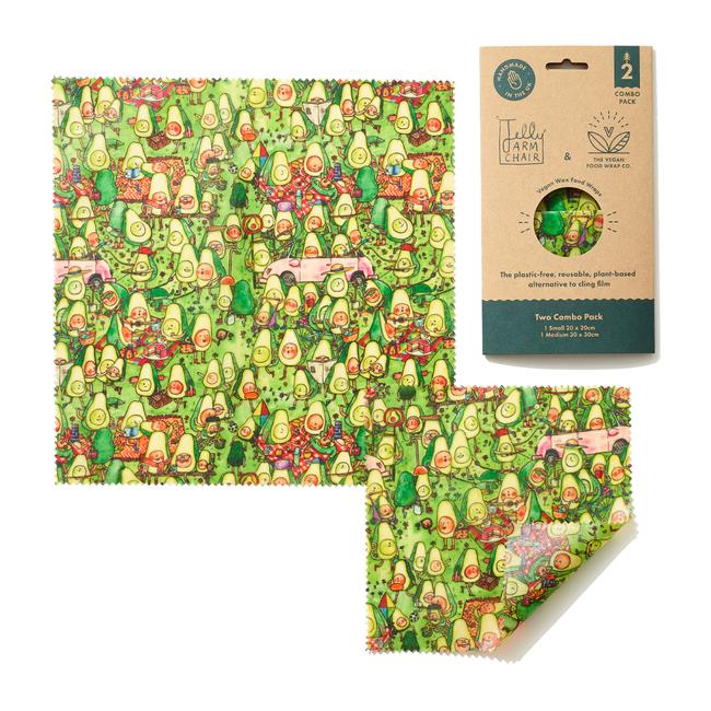 Jelly Armchair Avocado Park Print Vegan Wax Wraps