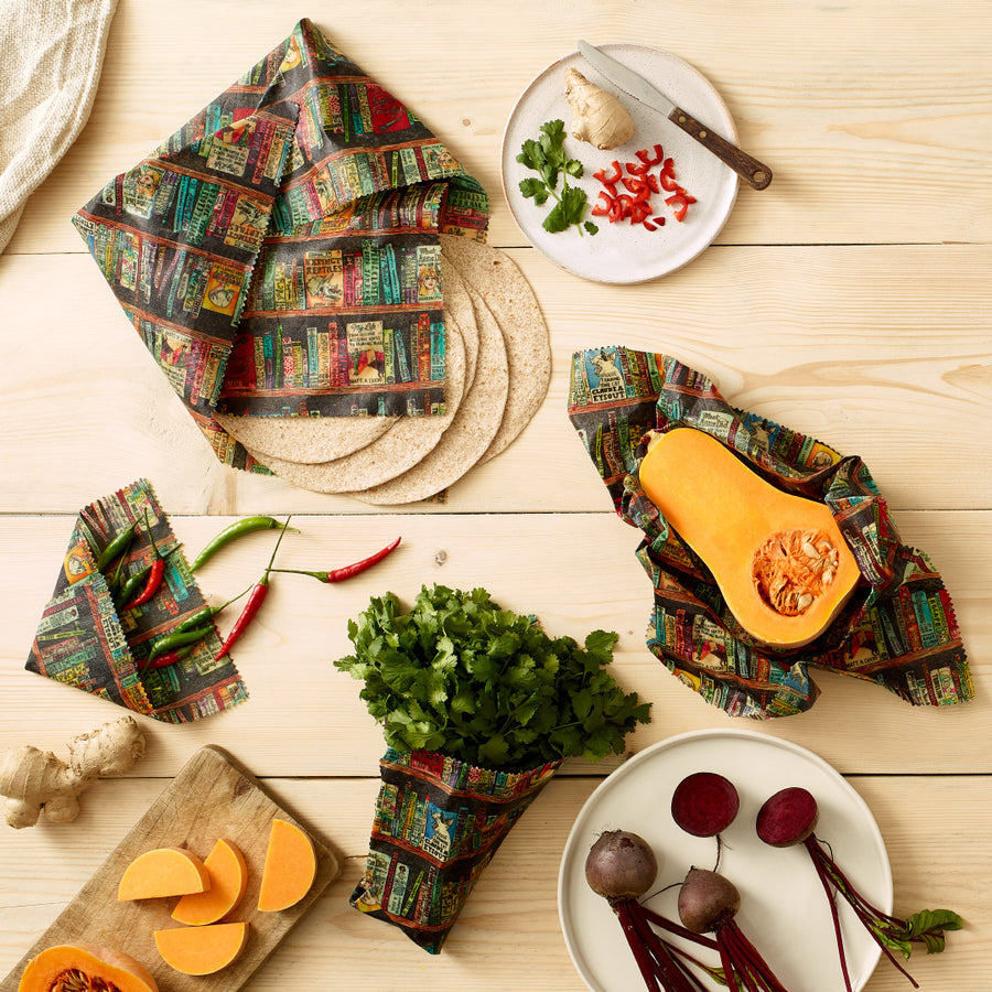 Jelly Armchair Authorful Puns Print Vegan Wax Wraps